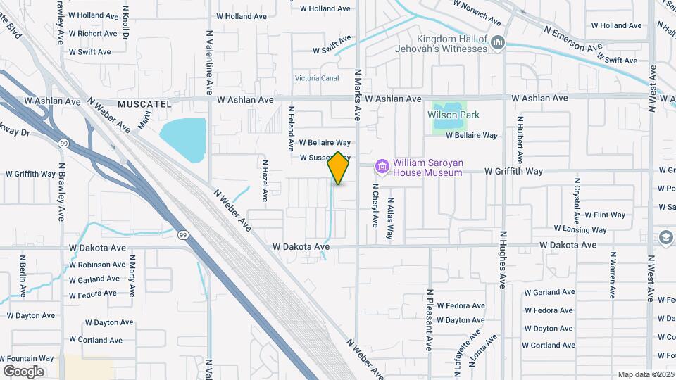 3045 W Pontiac Way Map and Location Details