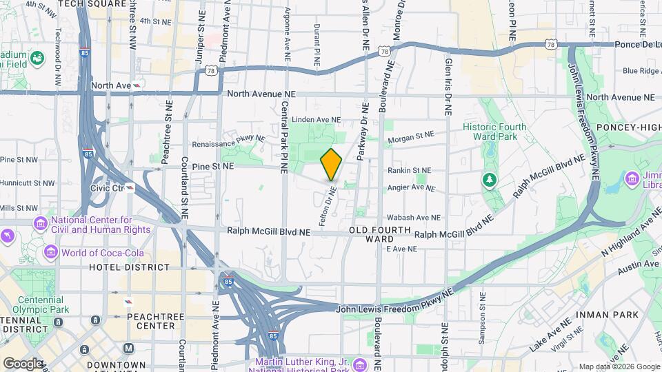 378 Angier Ave NE, Unit 378 Angier Ave Map and Location Details