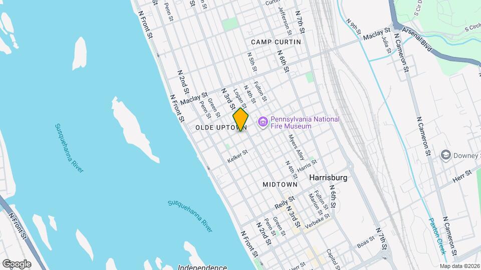 1841 Susquehanna St, Unit 2 Mapa y Detalles de la Ubicación