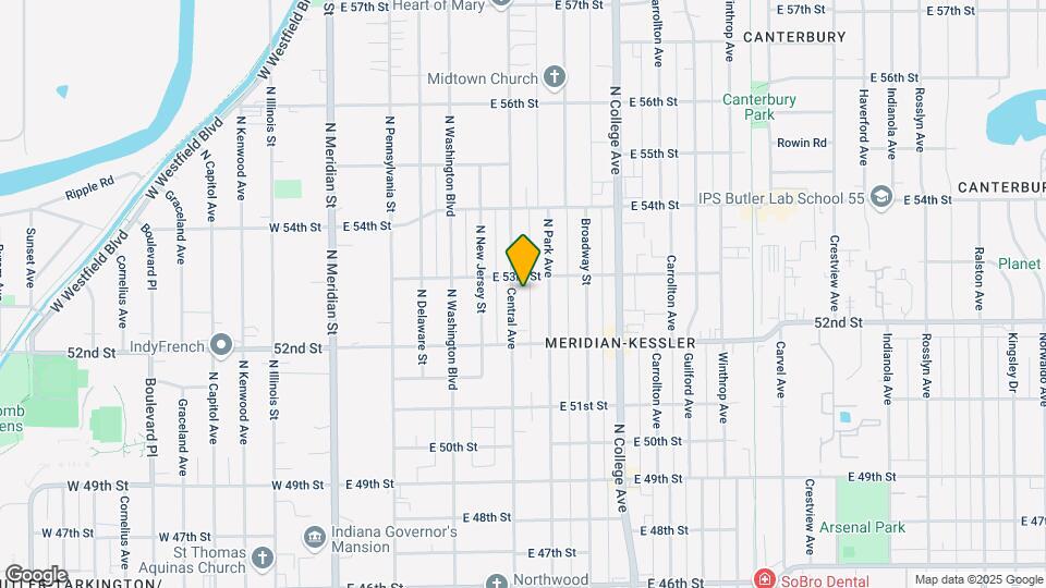 5249 Central Ave Map and Location Details
