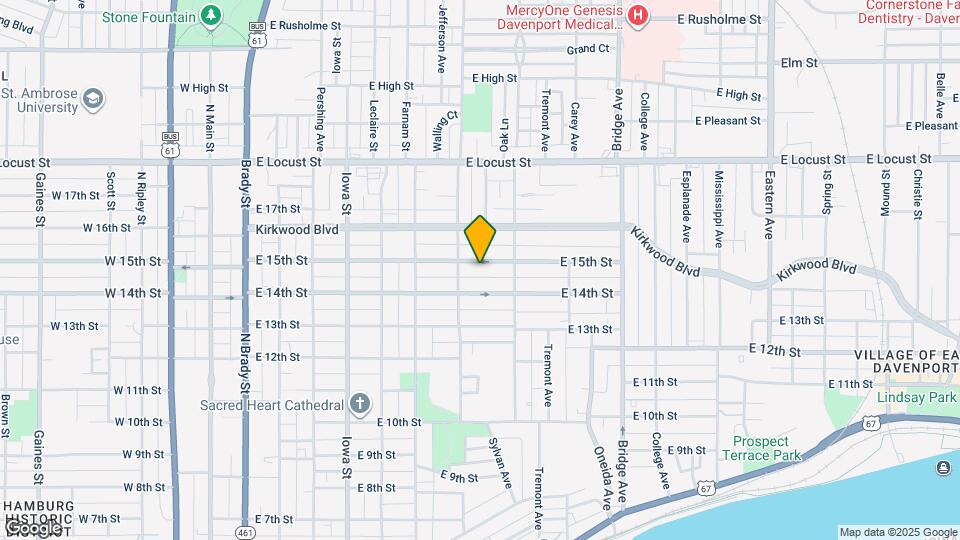 719 E 15th St Map and Location Details