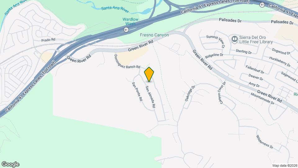 1491 San Almada Rd Map and Location Details