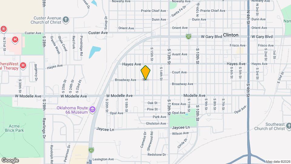 1524 Broadway Ave Map and Location Details