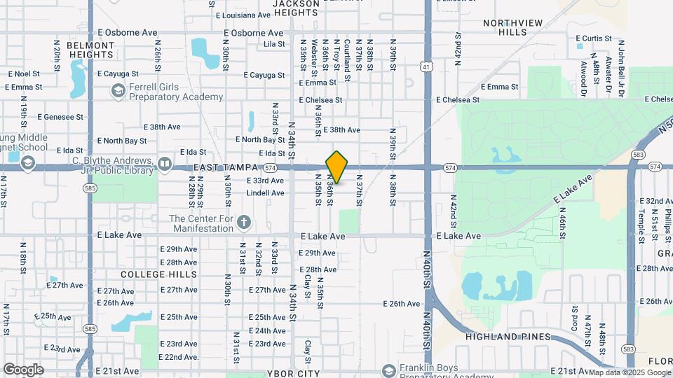3604 Lindell Ave Map and Location Details