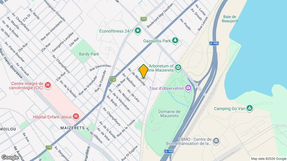 1610 De Niverville Av Map and Location Details