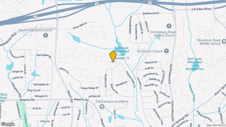 6823 Live Oaks Dr Map and Location Details