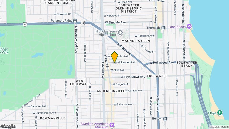 1507 W Hollywood Ave Map and Location Details