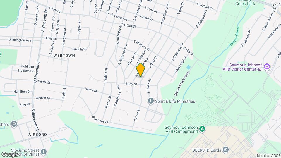 909 S Best St Map and Location Details