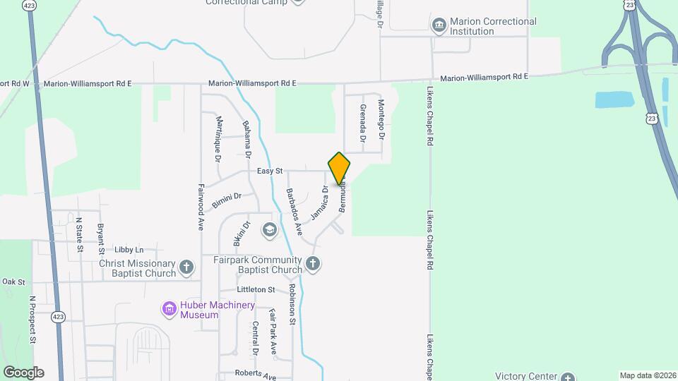 1115 Bermuda Dr Map and Location Details