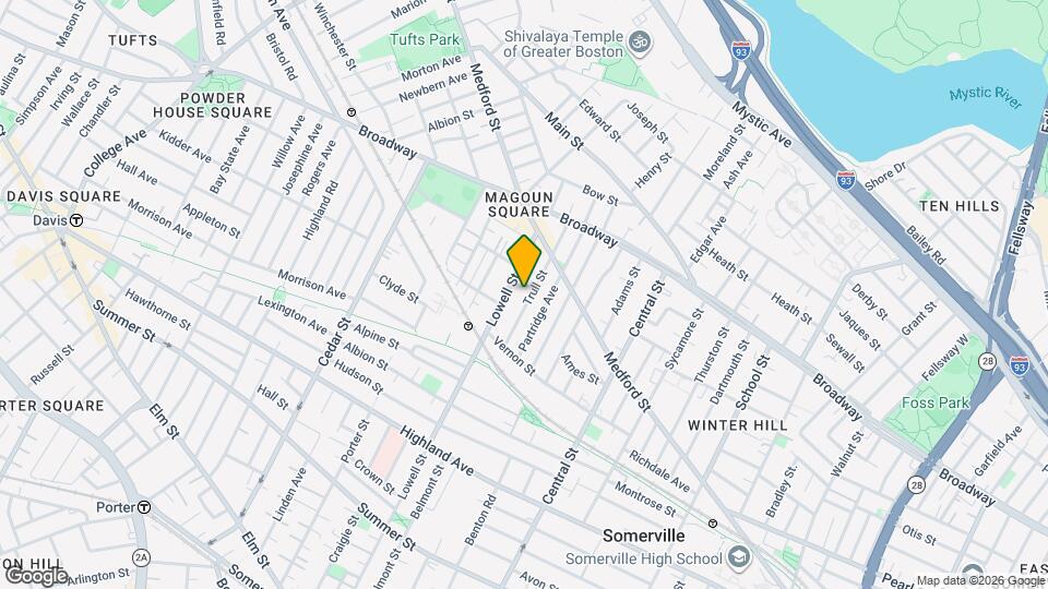 46 Trull St, Unit 1 Map and Location Details