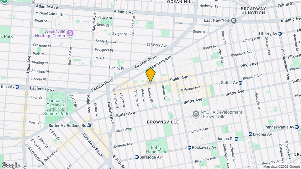 1602 Pitkin Ave Map and Location Details