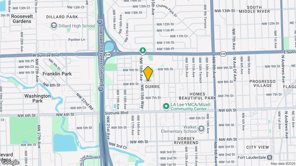 800 NW 15th Terrace Map and Location Details