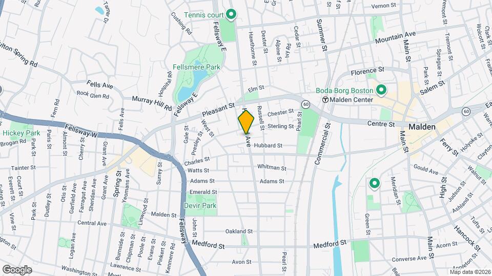 342 Highland Ave, Unit 2 Map and Location Details