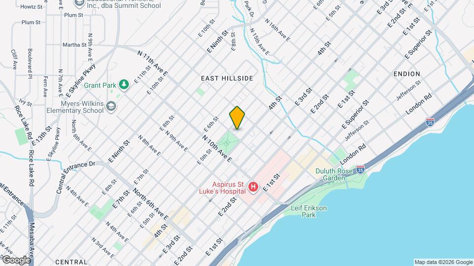 412 N 11th Ave E Map and Location Details