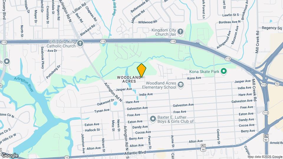 7709 Kona Ave Map and Location Details