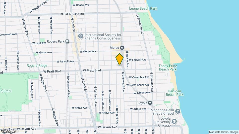 1414 W Pratt Blvd Map and Location Details