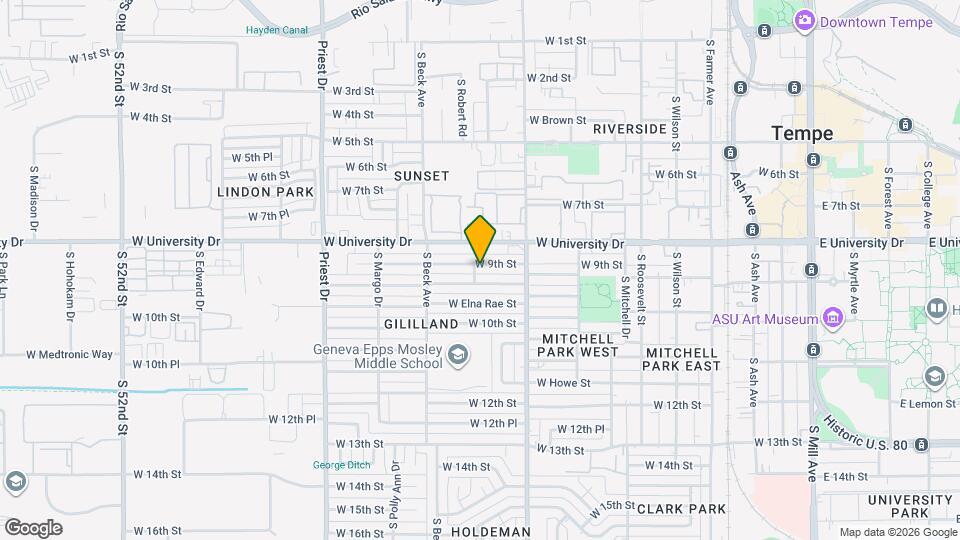 1051 W 9th St Map and Location Details