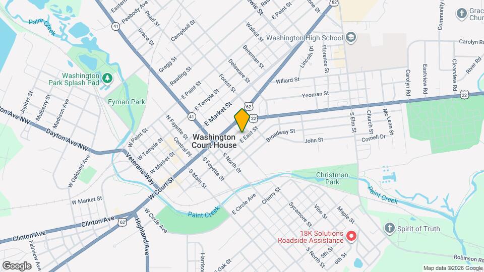 414 E East St Mapa y Detalles de la Ubicación