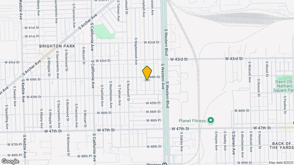 4417 S Campbell Ave Map and Location Details