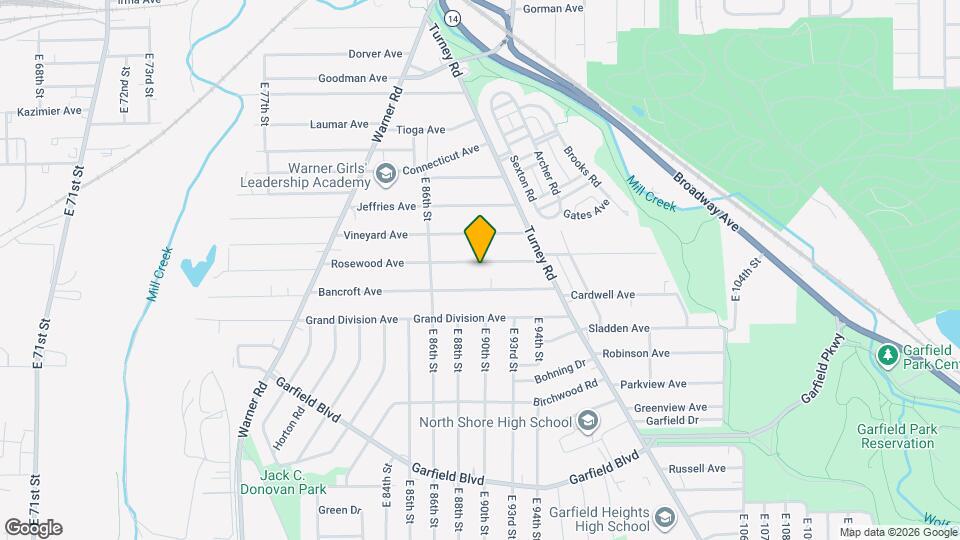 9002 Rosewood Ave Map and Location Details