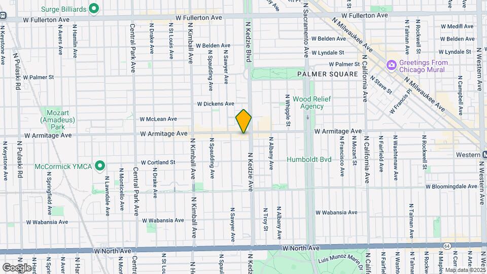 3213 W Armitage Ave Map and Location Details