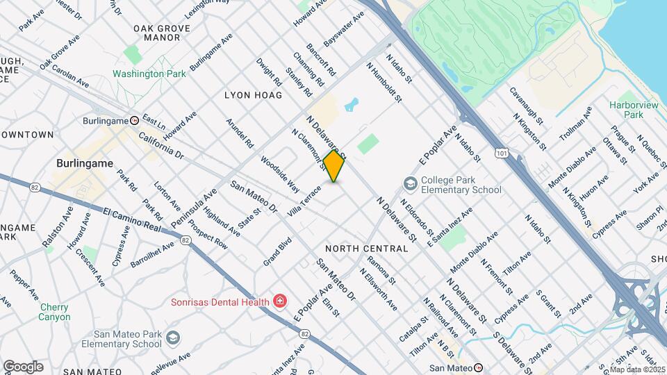 607 N Claremont St Map and Location Details
