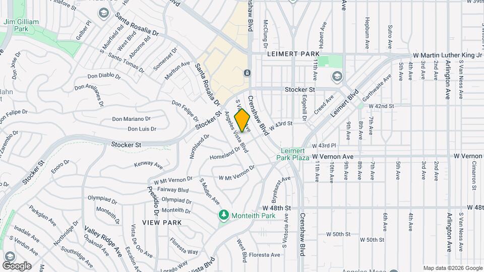 4246 Angeles Vista Blvd Map and Location Details