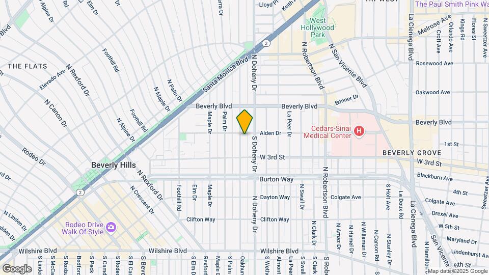 348 N Oakhurst Dr Mapa y Detalles de la Ubicación