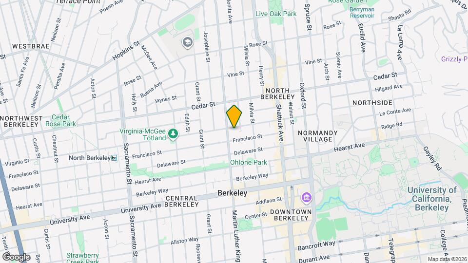 1910 Virginia St, Unit A Map and Location Details