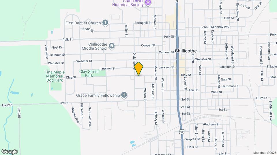 1312 Clay St Map and Location Details