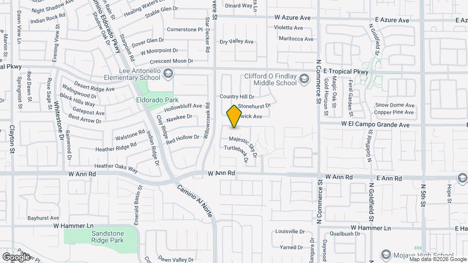 5740 N Falling Sun Ct Map and Location Details