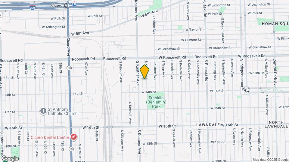 1318 S Kolin Ave, Unit BSMT Mapa y Detalles de la Ubicación