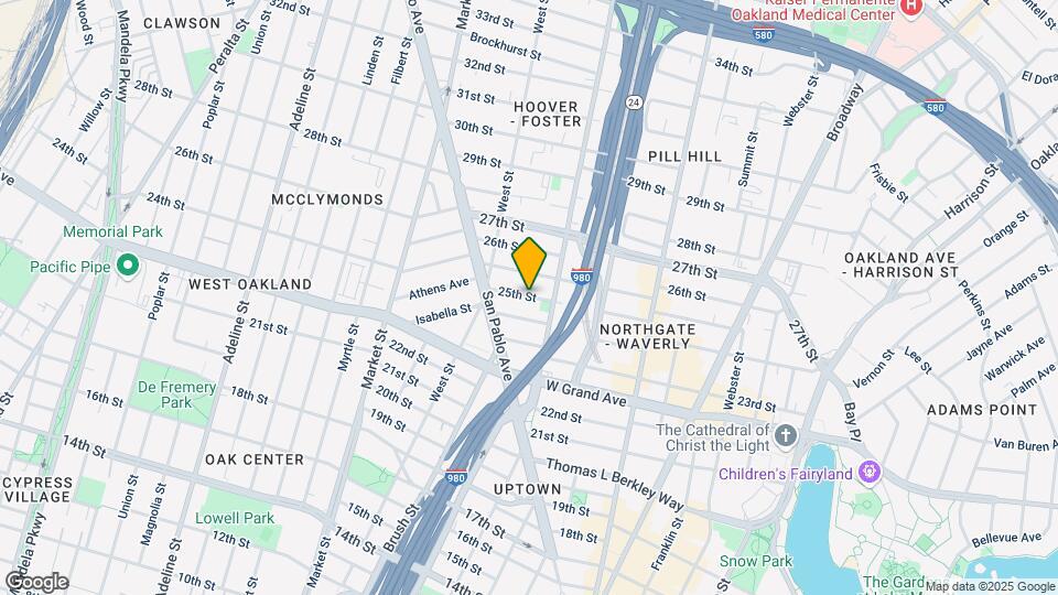 673 25th St Map and Location Details