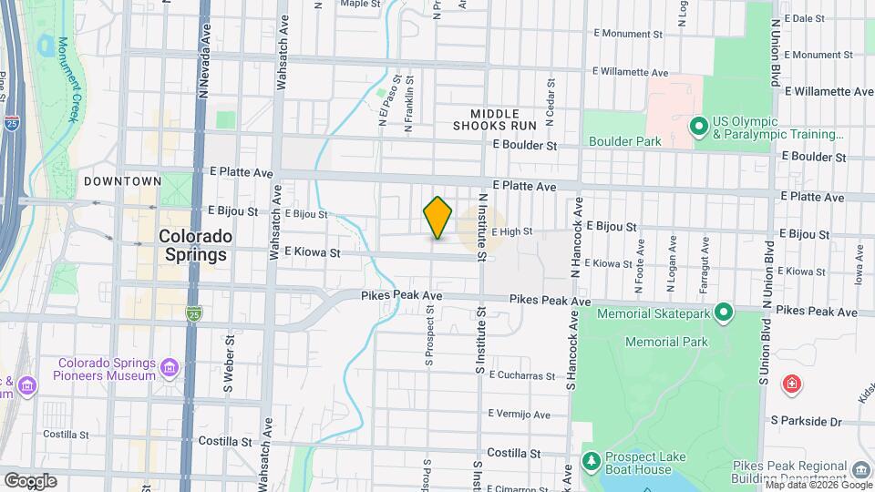 107 N Prospect St, Unit prospect Mapa y Detalles de la Ubicación