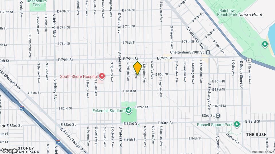 8001 S Essex Ave Map and Location Details