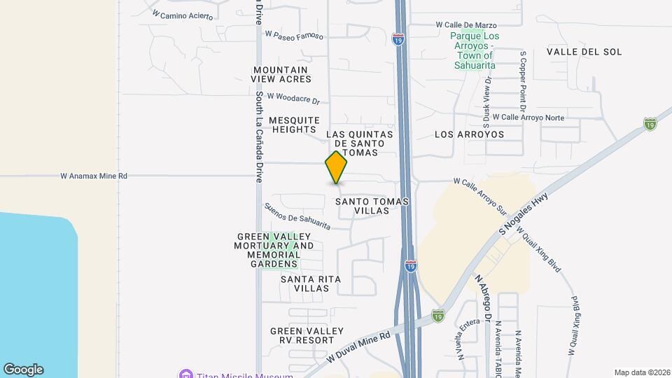 18566 S Camino de las Quintas Map and Location Details