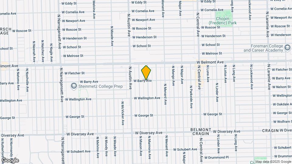 5907-5909 W Barry Ave Mapa y Detalles de la Ubicación