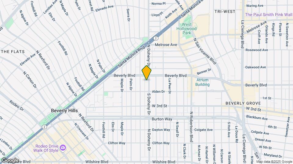 137 N Doheny Dr Map and Location Details