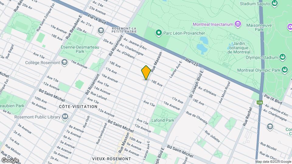 3755 Masson Rue Map and Location Details