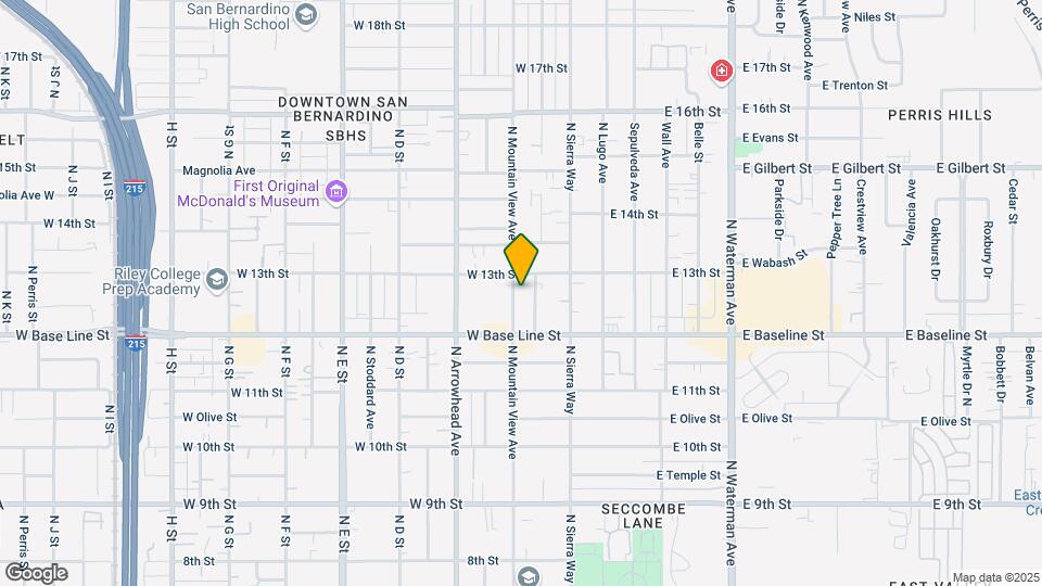 1271 Mountain View Ave Map and Location Details