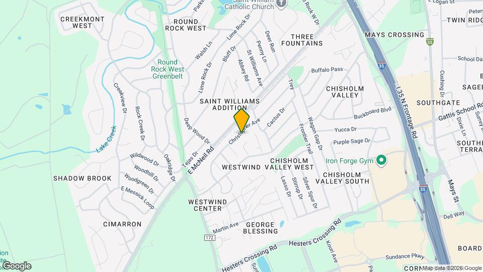 1033 Christopher Ave Mapa y Detalles de la Ubicación