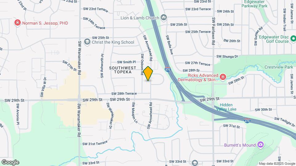 2733 SW Arrowhead Rd Map and Location Details