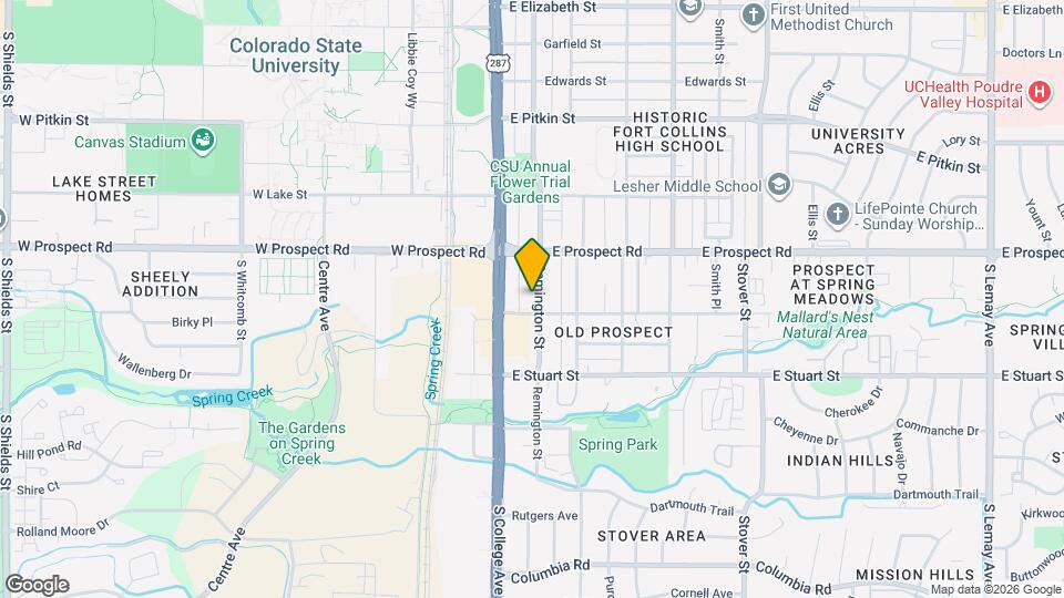 1637 Remington St Map and Location Details