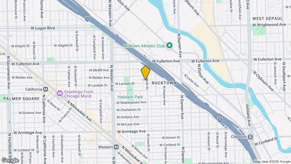 2300 N Leavitt St, Unit 1 Map and Location Details
