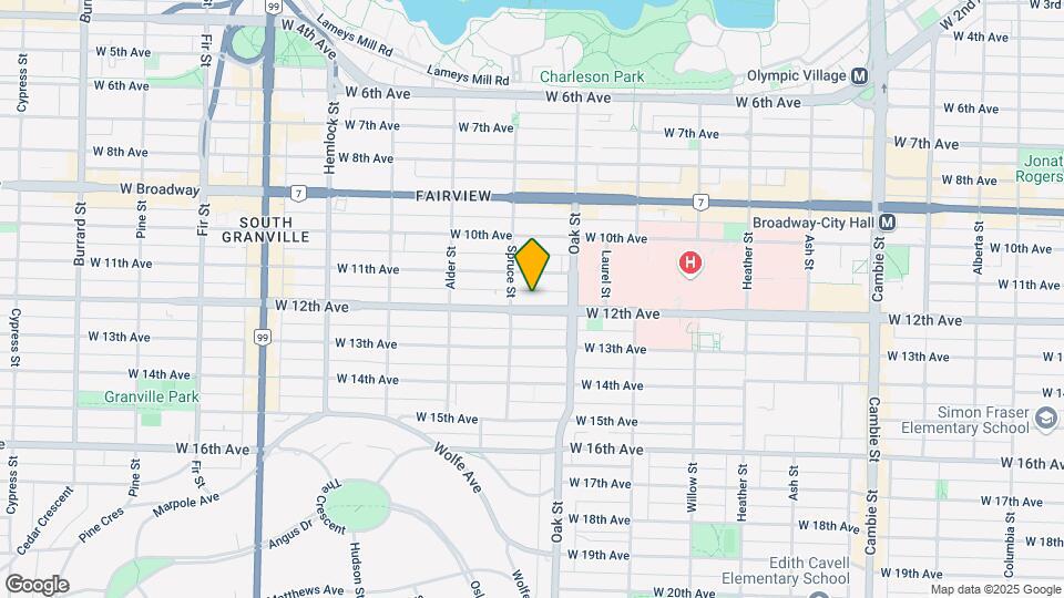 1065 W 12th Ave Map and Location Details