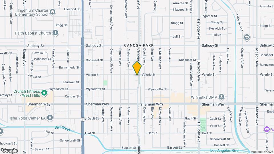 7353 Canoga Ave Map and Location Details