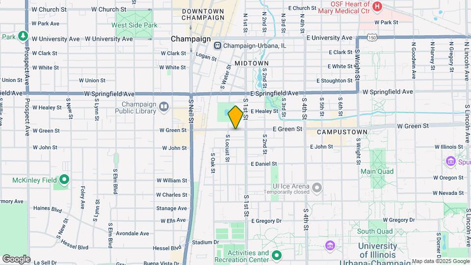 55 E Green St Map and Location Details