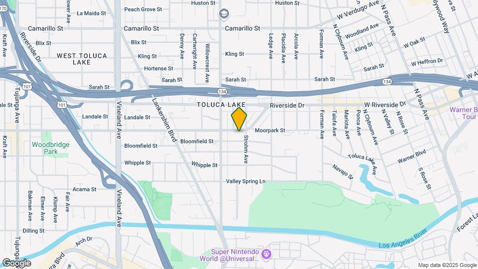 10514 Moorpark St Mapa y Detalles de la Ubicación