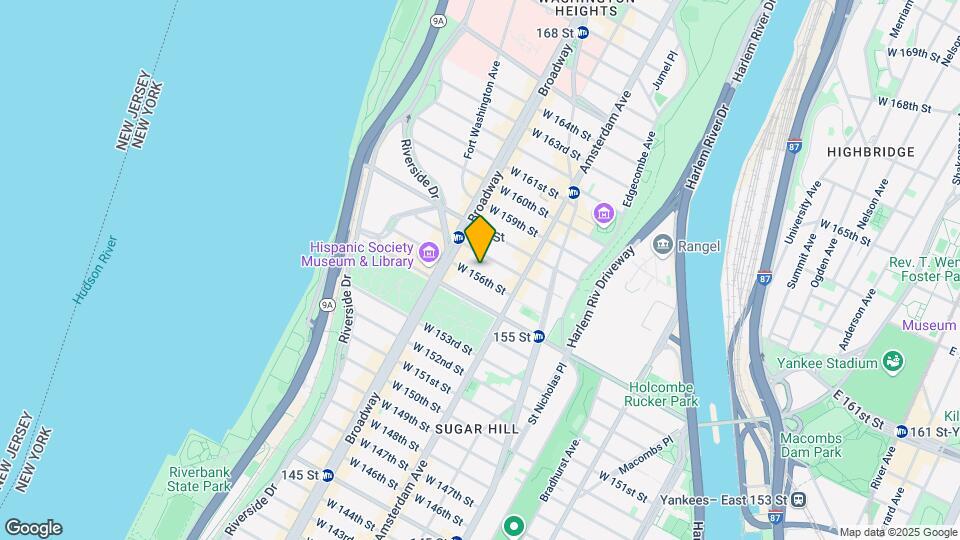 539 W 156th St Mapa y Detalles de la Ubicación