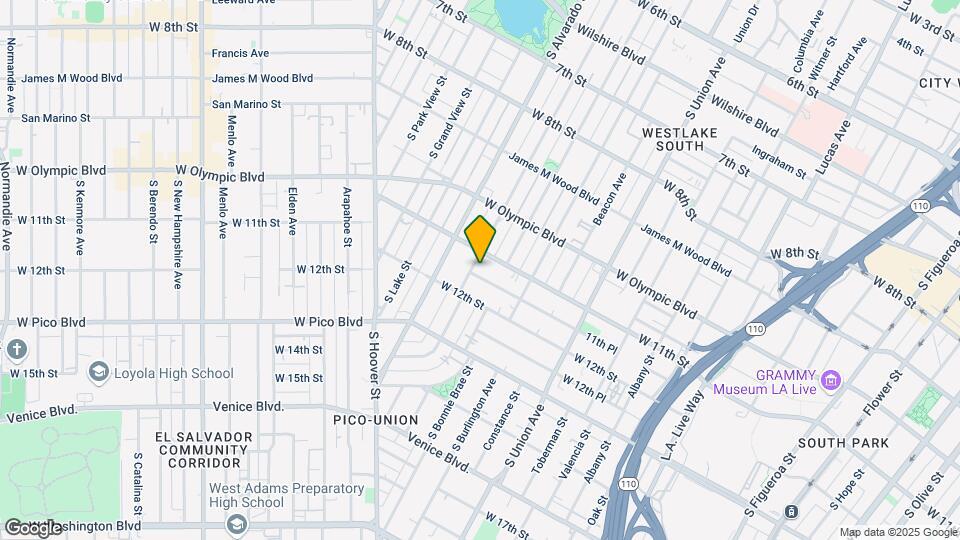 1863 W 11th Pl Map and Location Details